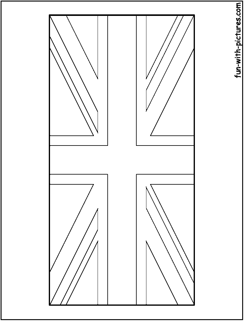 Download United Kingdom Flag Coloring Page