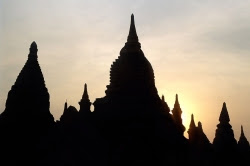 Night Shot of Bagan Temples