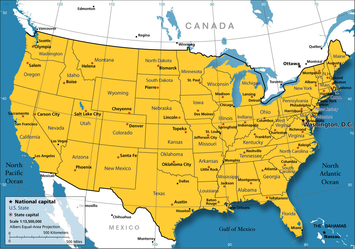 United States Map - Nations Online Project