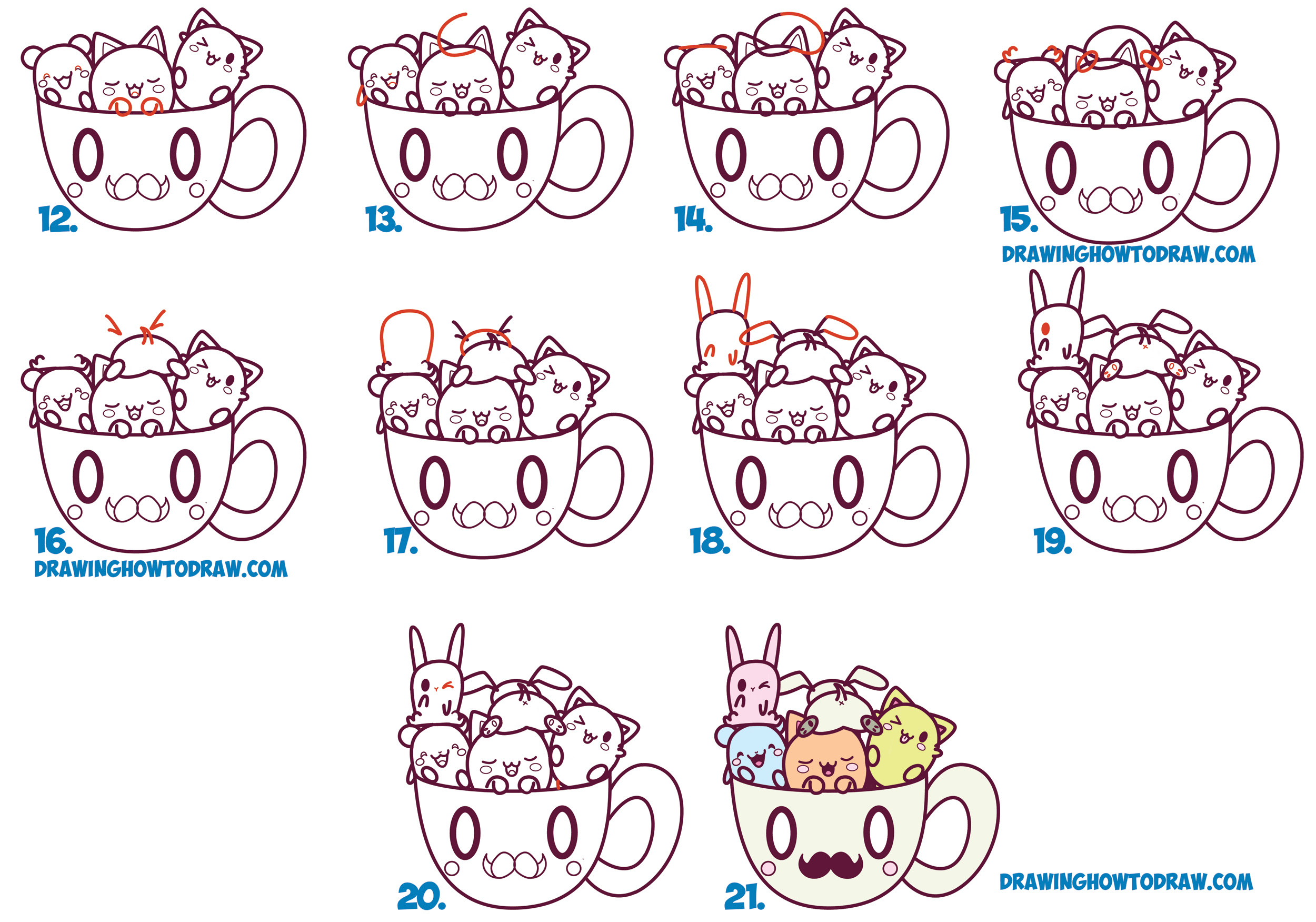 How to Draw Cute Kawaii Animals and Characters in a Coffee ... Cute kawaii birds sparrow parrotlet lovebird macaw conure cockatiels quaker parrot african grey chibi birds birb birblr cody the lovebird birdhism moustached parakeet.