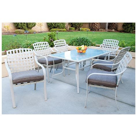 pc steel patio dining set  patio furniture