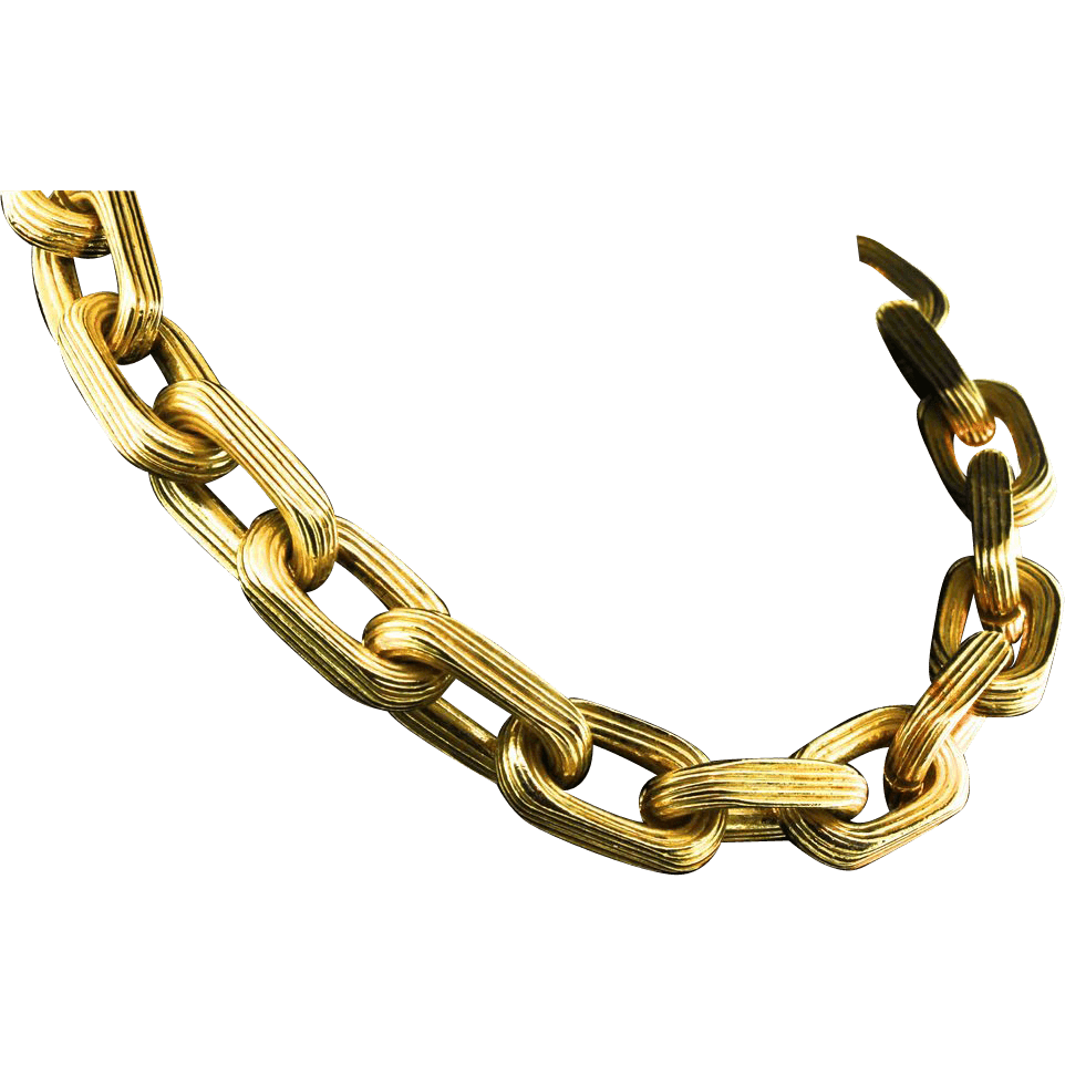 pic Gold Chain Necklace No Background stickpng