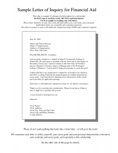 Letter Of Request For Financial Assistance Sample Templates