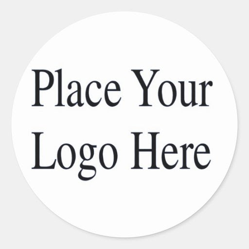 Your Logo  Here  Round Sticker  Zazzle