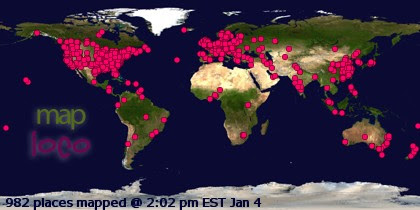 Locations of Site Visitors