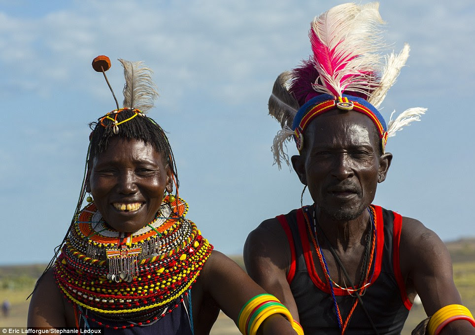 Painful: All Turkana people have their lower incisors removed in childhood - a practice thought to have begun as a way to make nursing people with TB easier