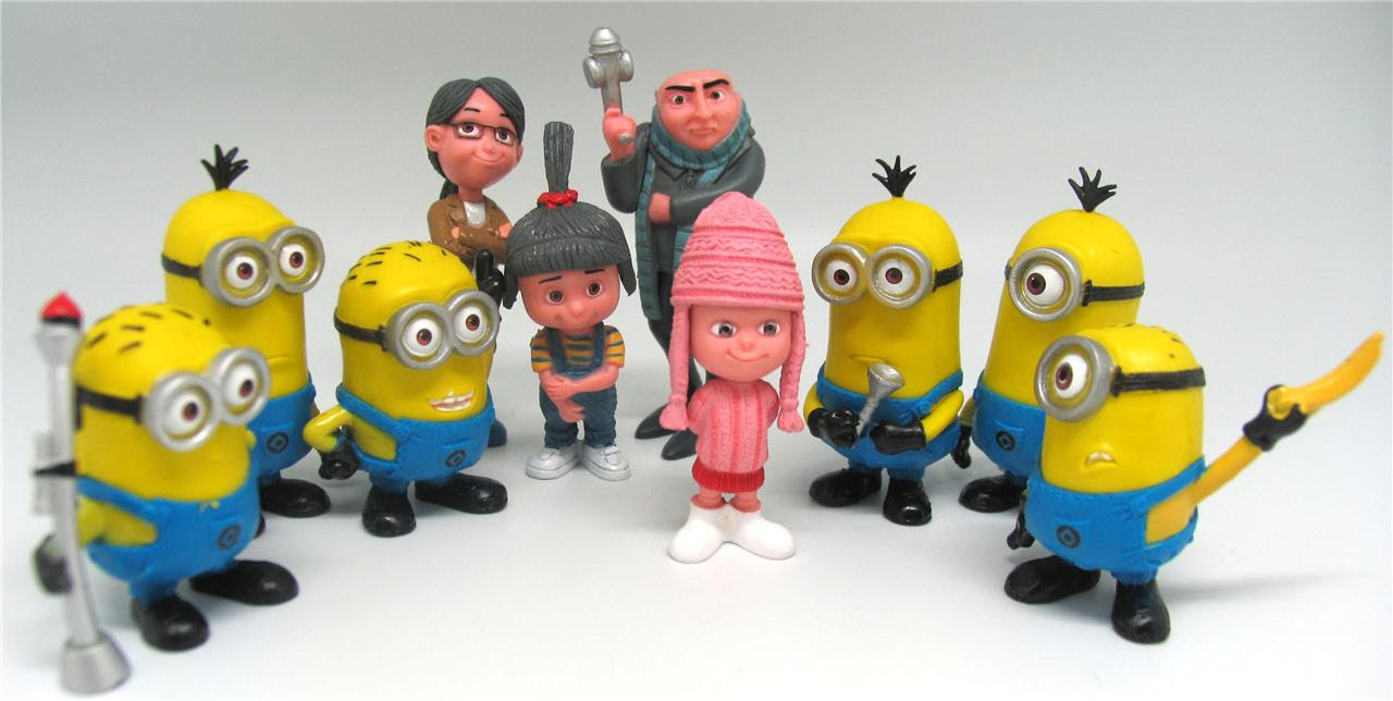 Despicable Me 2 movie mini Action Figures 10pcs Minions men women Toy ... - 745649813 O