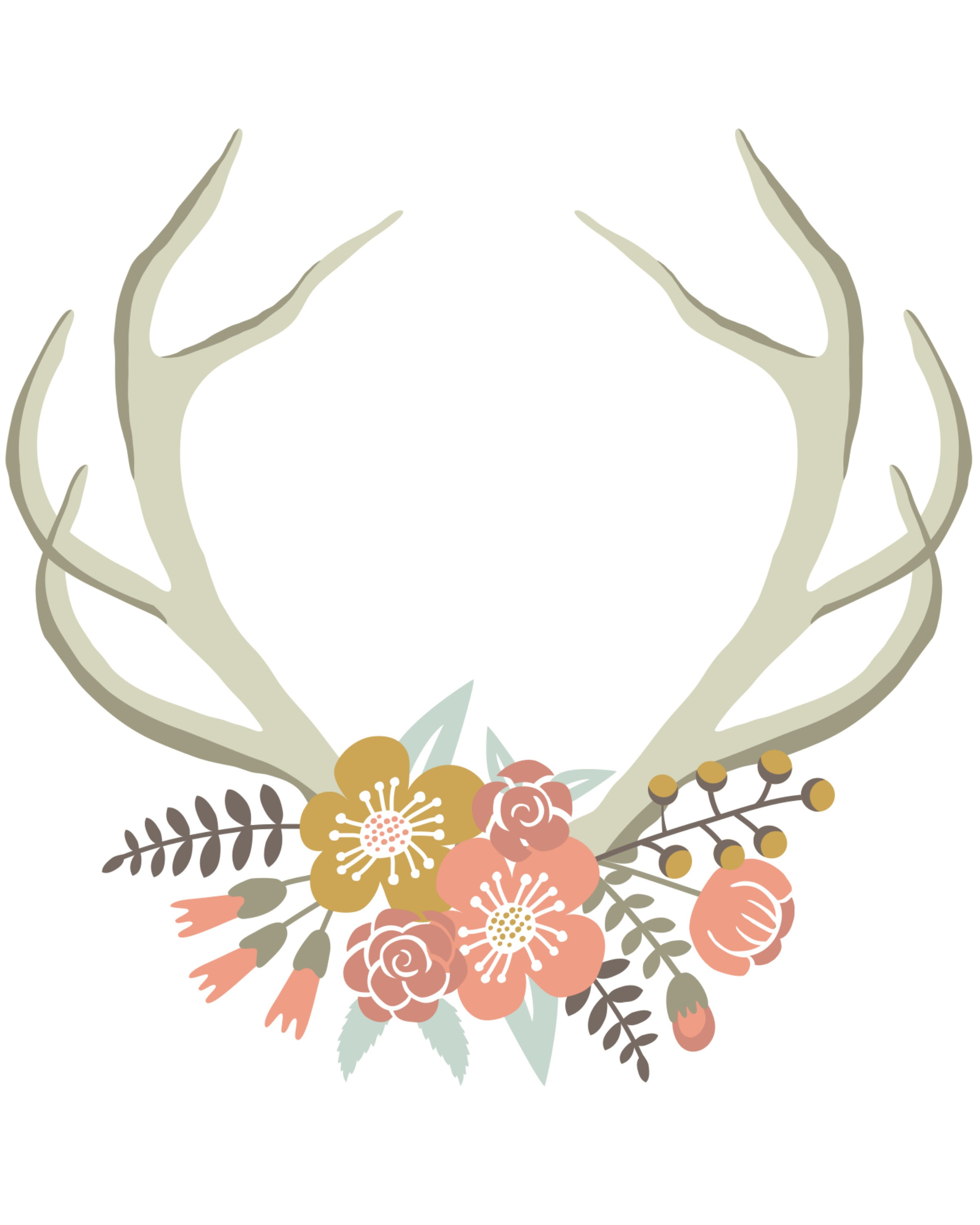 Download Free Flower Antler Cliparts, Download Free Clip Art, Free Clip Art on Clipart Library