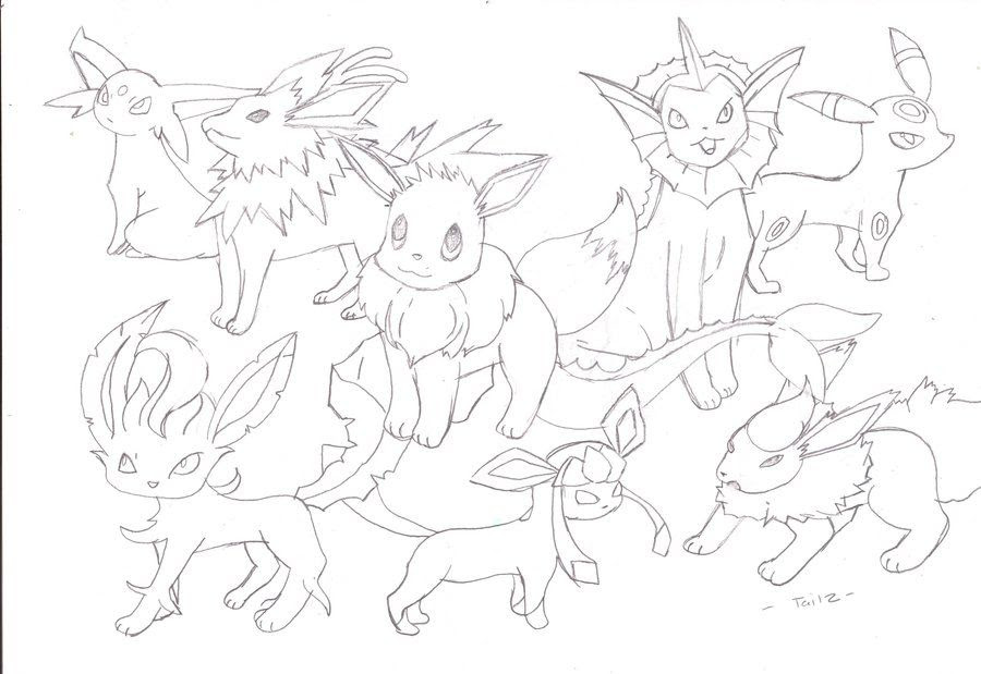 Free Pokemon Coloring Pages Eevee Evolutions Download Free Clip Art Free Clip Art On Clipart Library