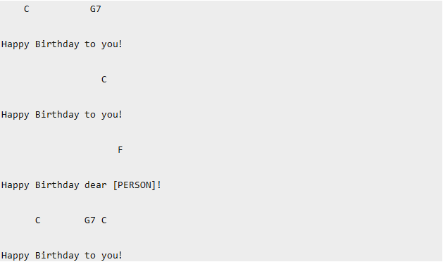 happy birthday ukulele chords tabs notes for beginners