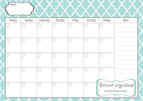 Add different holidays and your own events. monthly calendar to print templates free printable