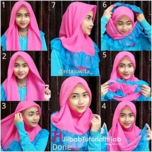 8 Tutorial Hijab Casual Segi Empat Simpel Dan Menarik