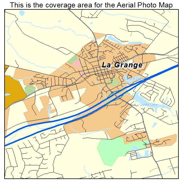 Aerial Photography Map of La Grange, KY Kentucky