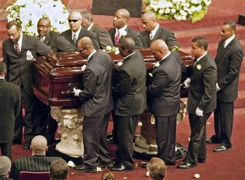 tupac shakur funeral pictures. lawyer at funeral in LA