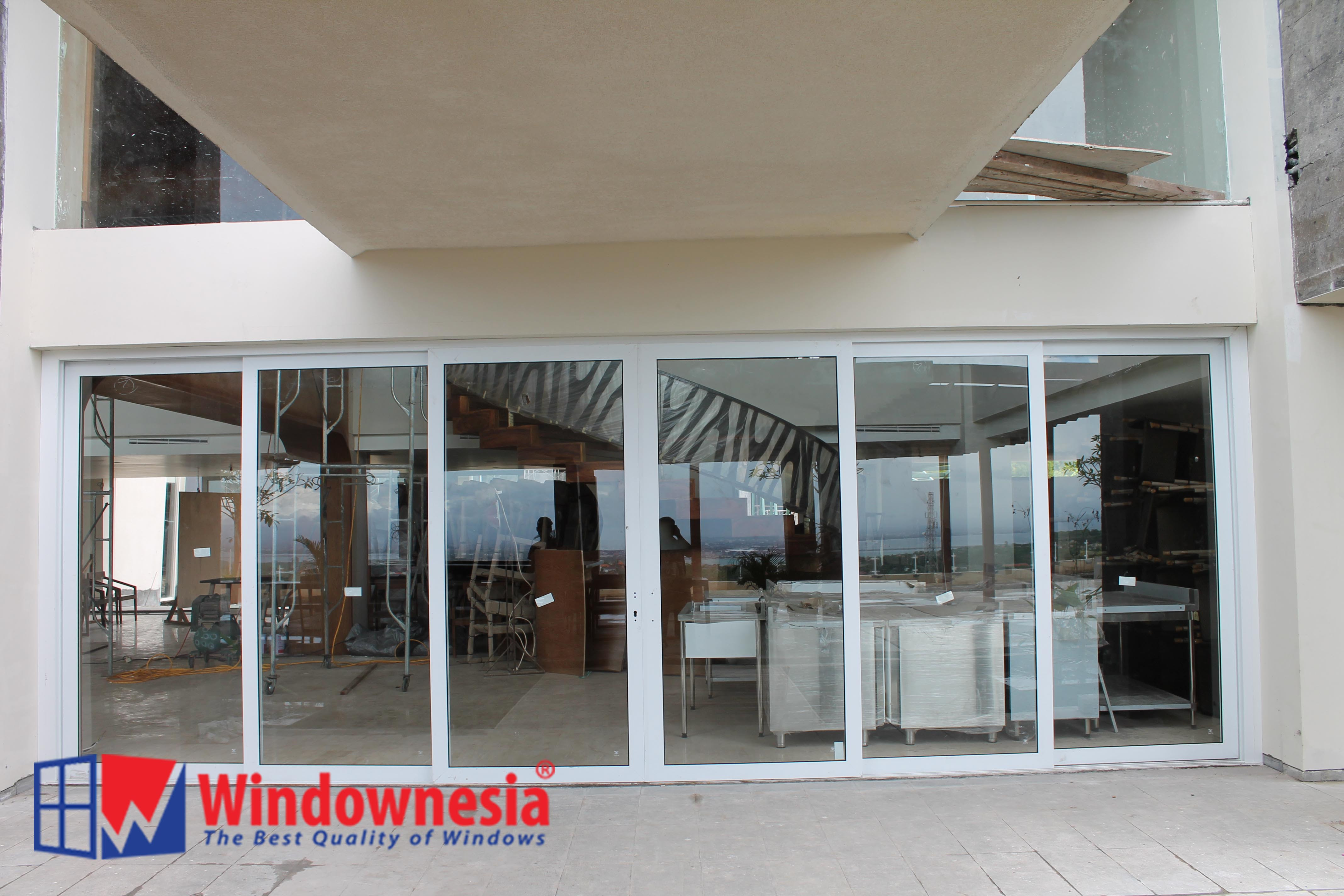 Jual Pintu Geser Kaca Pintu sliding UPVC Windownesia