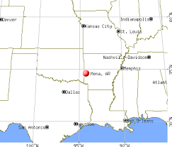 Mena, Arkansas map