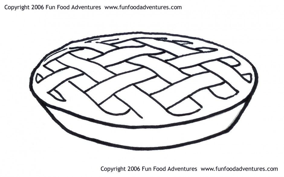 Apple Pie Coloring Page - Coloring Home