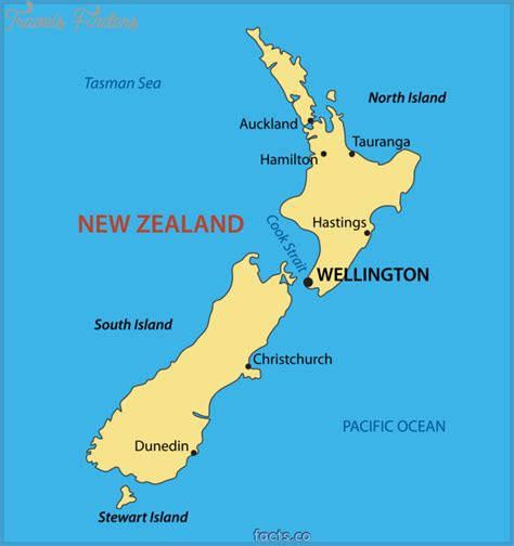 map   zealand  cities travelsfinderscom