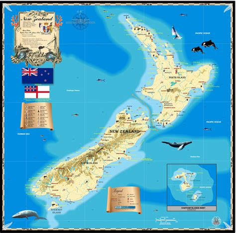 making   zealand map island map publishing