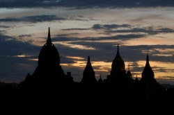 Night Shot of Bagan Temples