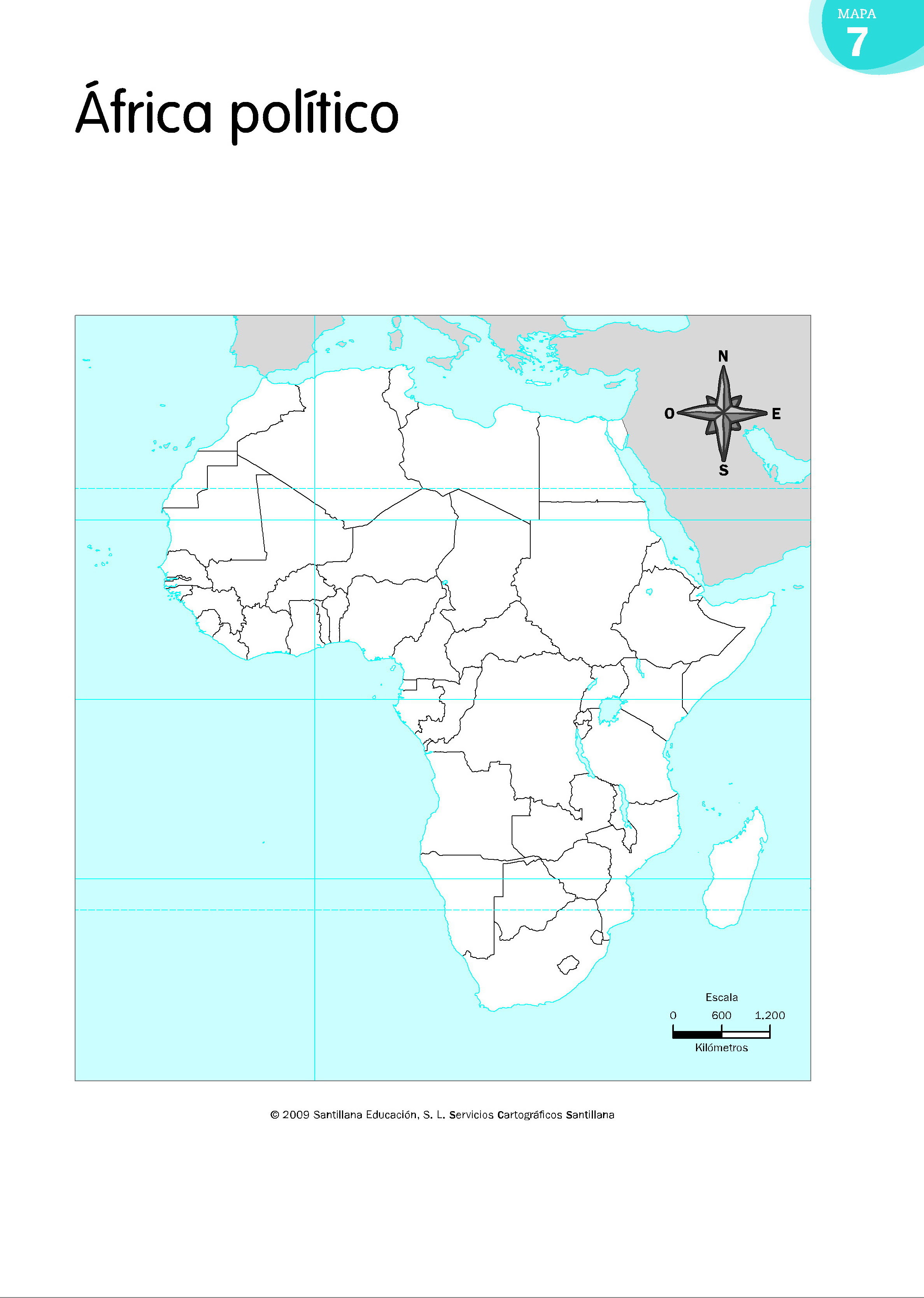 picture Mapa De Africa Con Nombres Y Division Politica Para Imprimir 6Âº de primaria