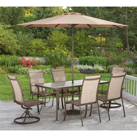 pc monticello outdoor patio set khaki