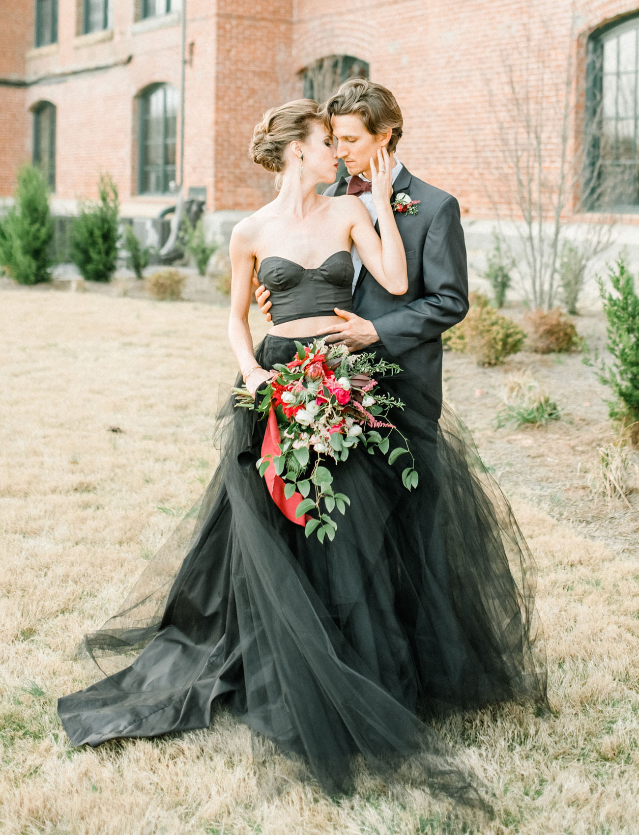 23 Romantic and Stylish Black Wedding Dresses - ChicWedd