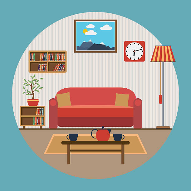  Living Room Clip Art Vector Images Illustrations iStock