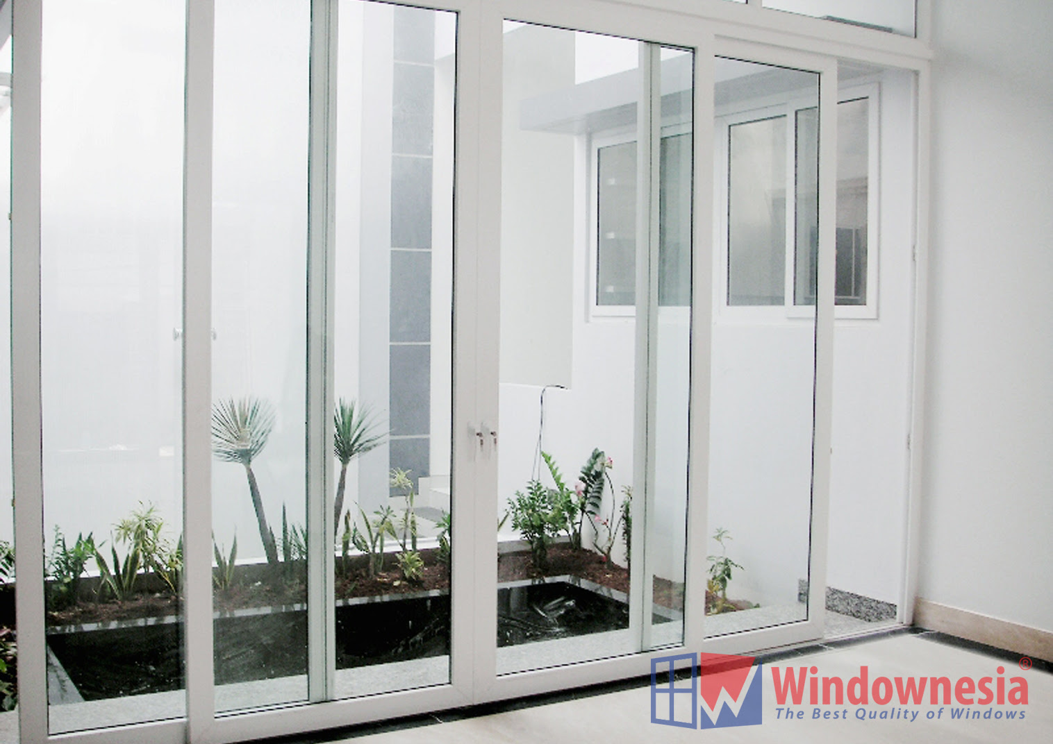 Jual Pintu Geser Kaca Pintu sliding UPVC Windownesia