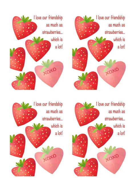 With valentine's day coming up i thought it would be fun to share. valentines day cards printables showing kids love of strawberries and