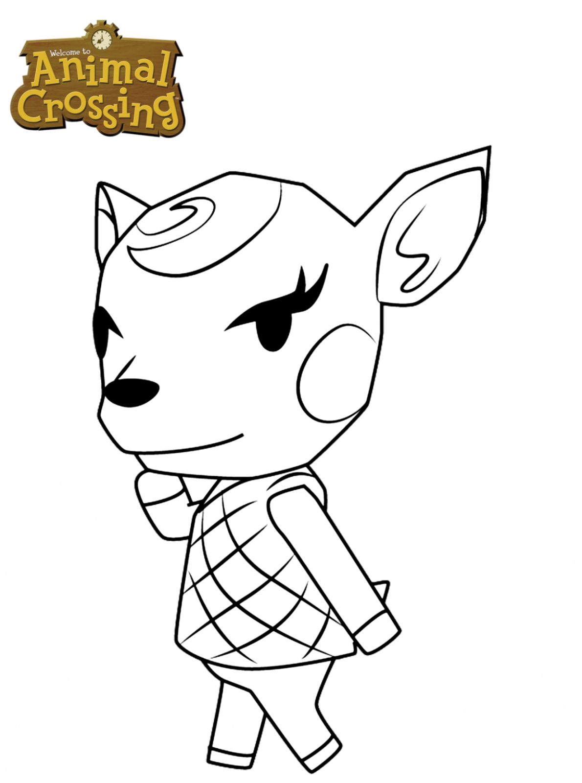 64 Coloring Pages Animal Crossing  Latest