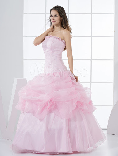 Robe de bal princesse rose