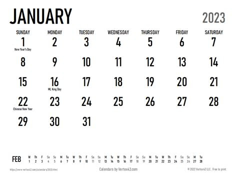  2023 calendar templates and images