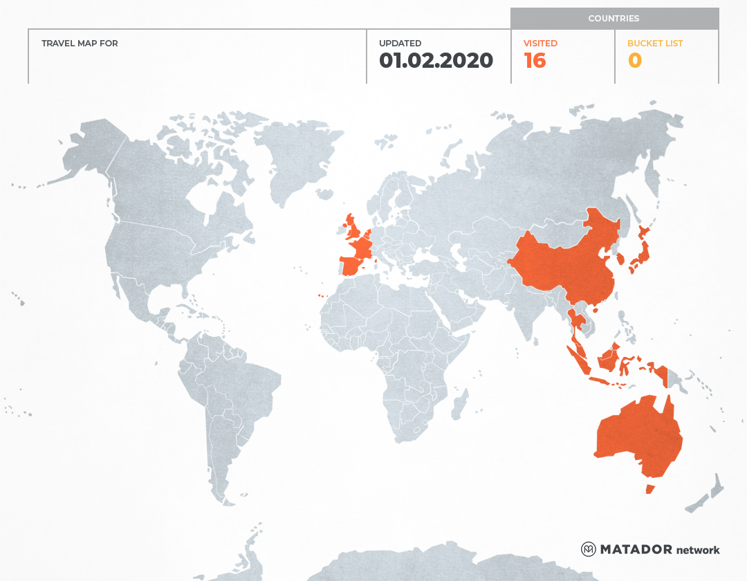 Nadhirah’s Travel Map