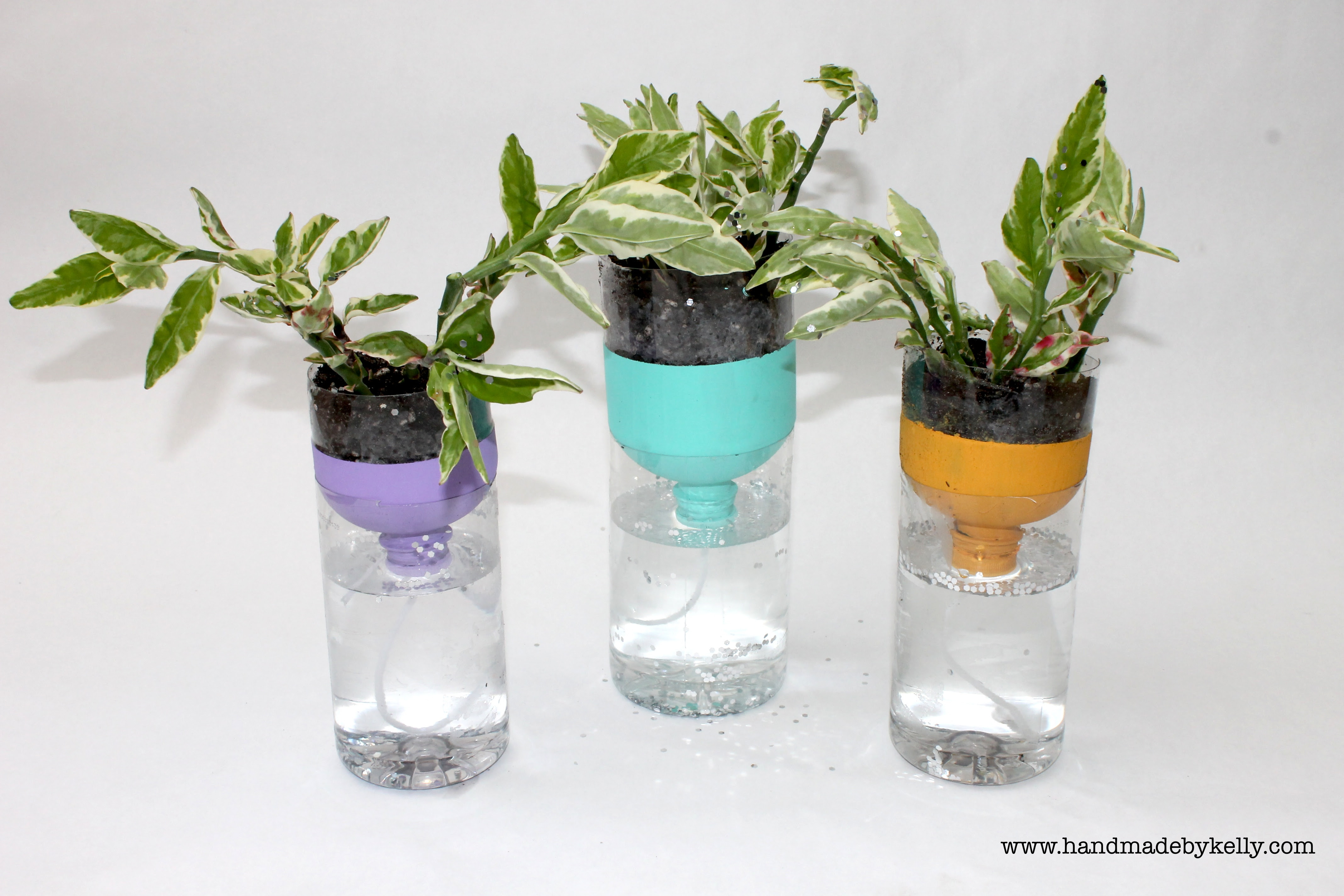 recycled water bottle craft | Handmade by Kelly