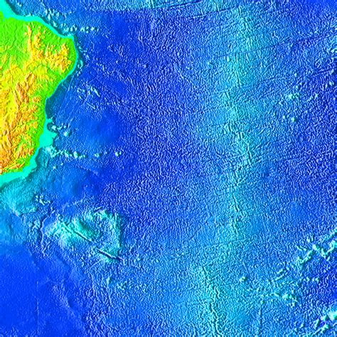 pacific ocean floor map