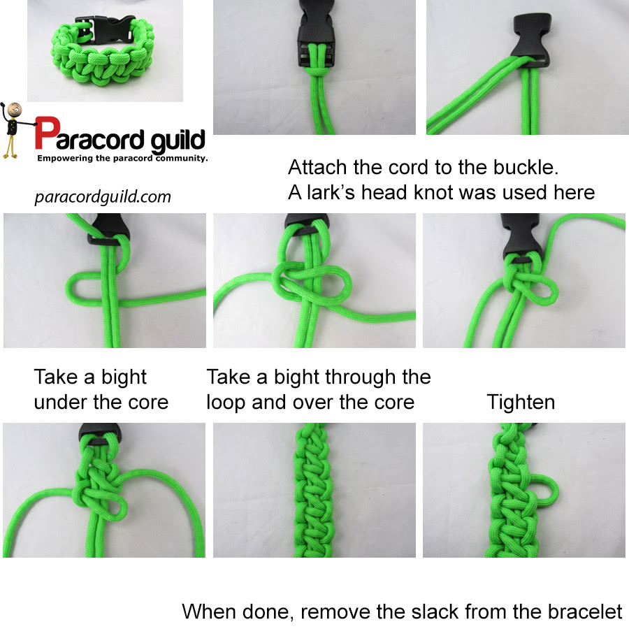 paracord bracelet instructions