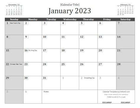  2023 calendar templates and images