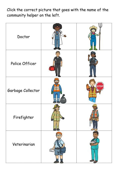 Work on matching jobs with the correct community helpers using these free puzzle printables. community helpers activity for preschool