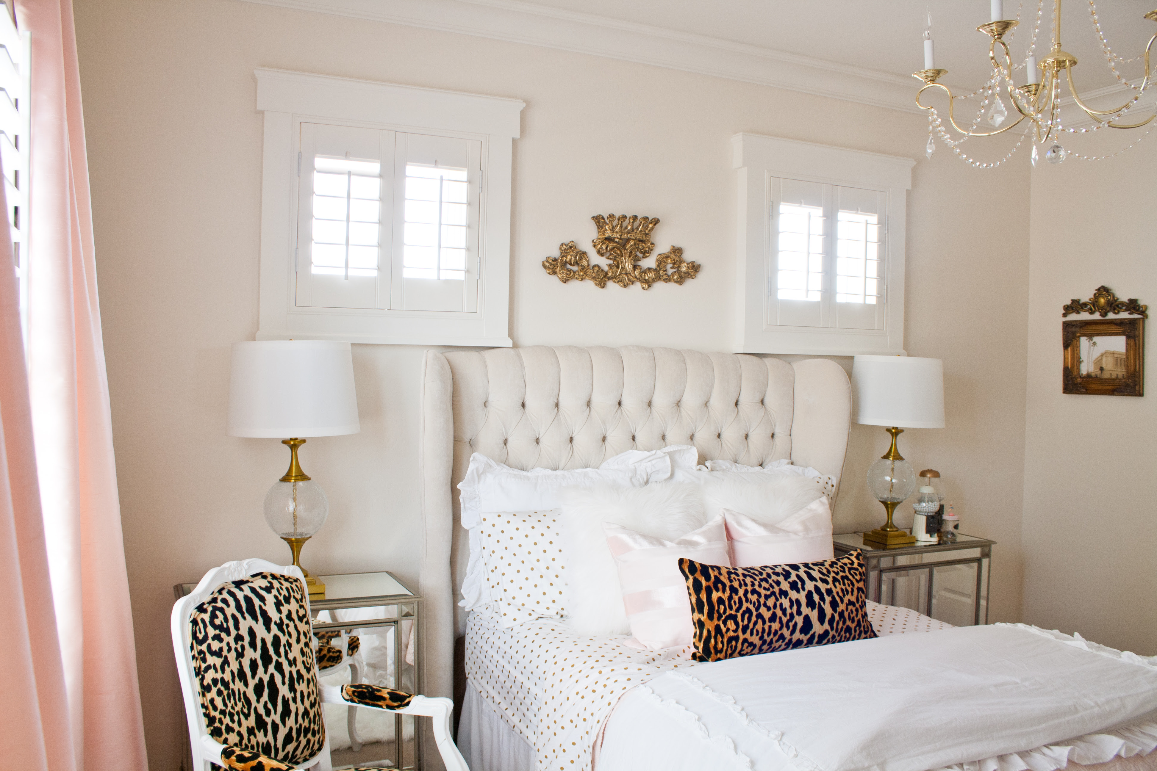  Pink  and Gold  Girl s  Bedroom  Makeover Randi Garrett Design