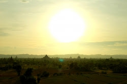 Sunset of Bagan Area