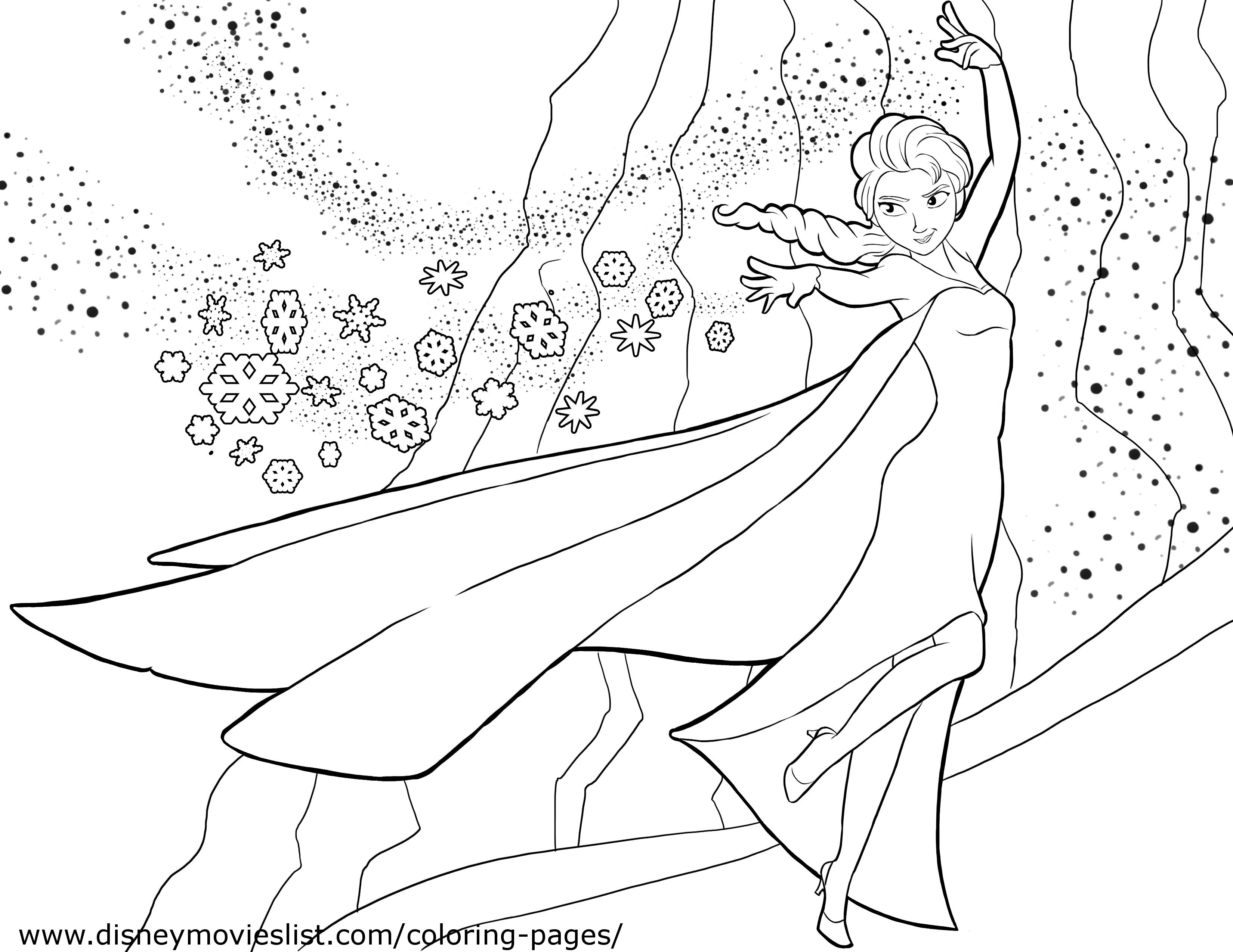 63 Princess Coloring Pages Frozen  Latest Free