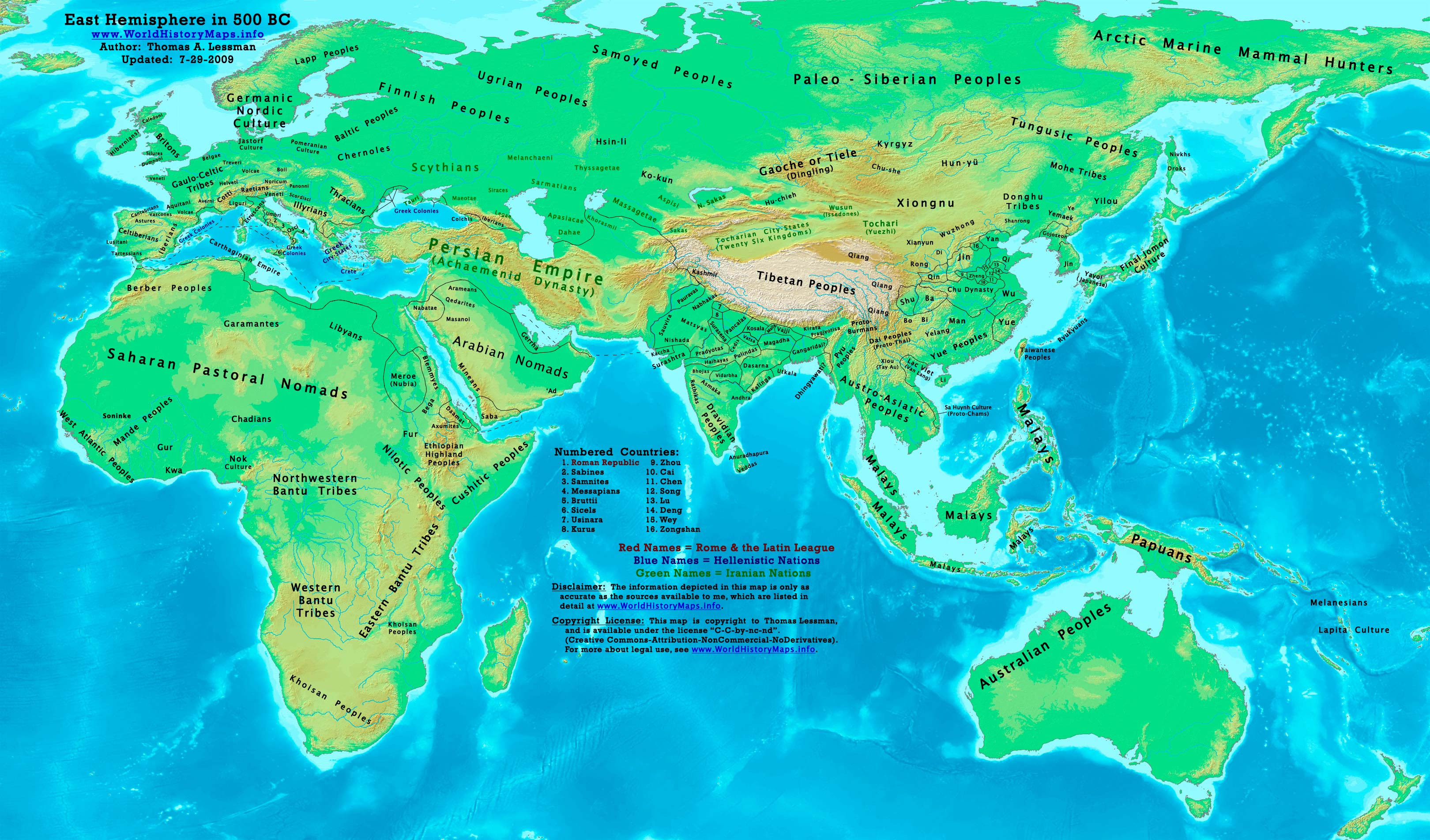 World Map 500 Bc