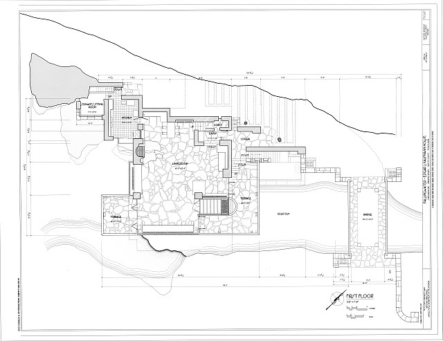 Collection#58 Falling Water Floor Plan