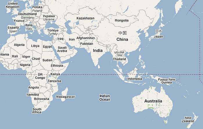 Map Of Africa And Asia