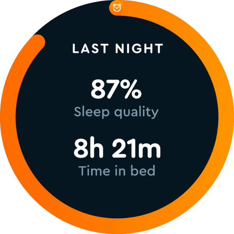 Sleep cycle screen