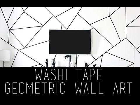 View 18 Wall Paint Design Ideas With Tape Black And White - Gannuman