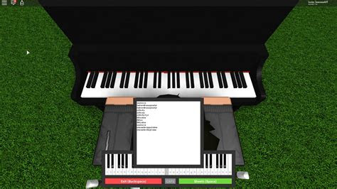 Piano Sheet For Roblox