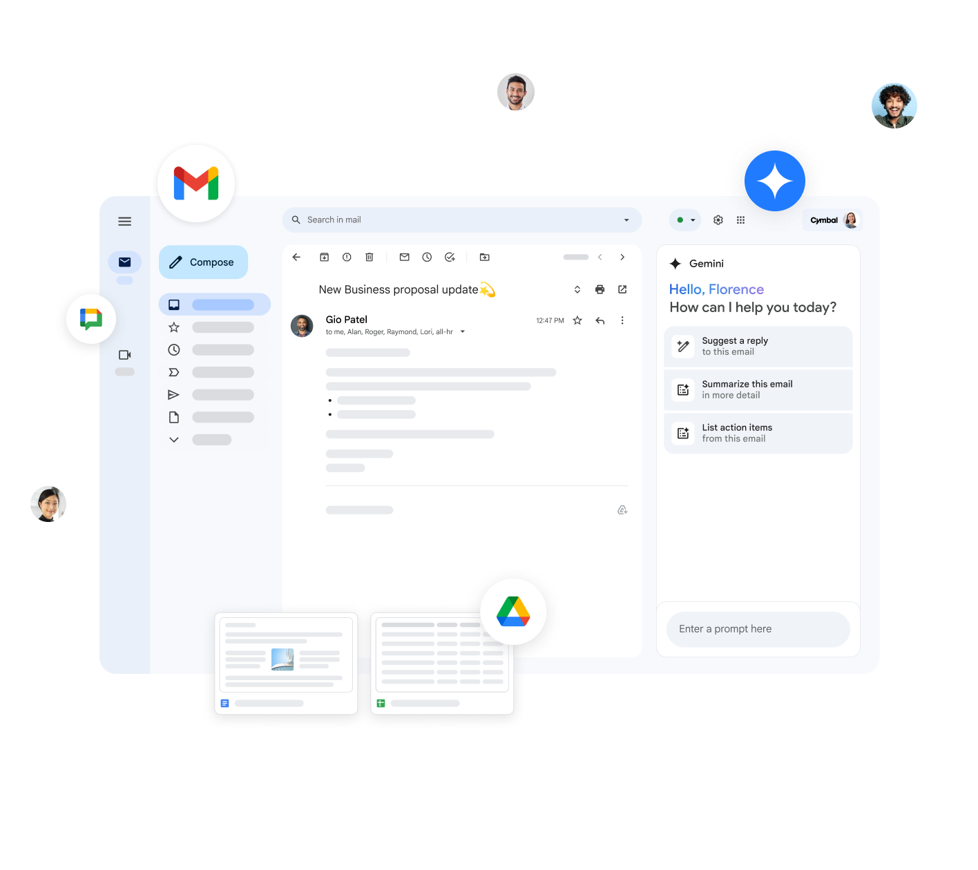 Gemini dans Gmail aide les utilisateurs à rédiger des réponses, à résumer des e-mails et à lister des tâches.