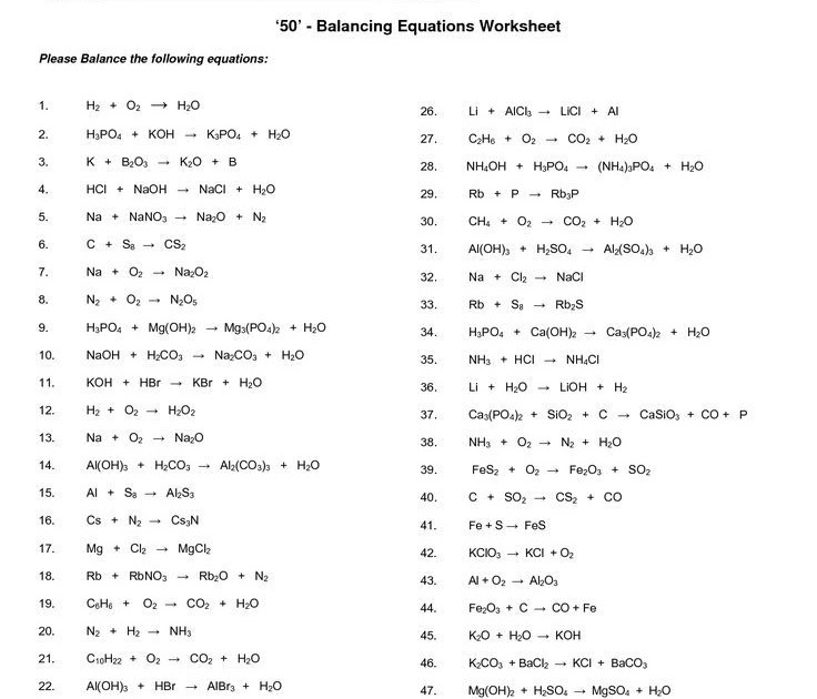 Balancing Equations Calculator Math - CULCAL